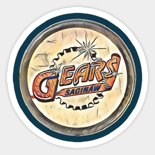 Saginaw Gears Hockey Sticker